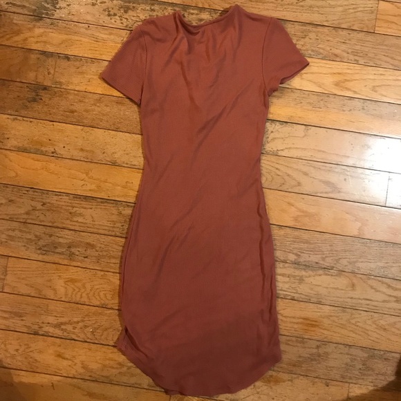 NWOT Dark Pink Forever 21 Lace Up Dress, M - Picture 4 of 4